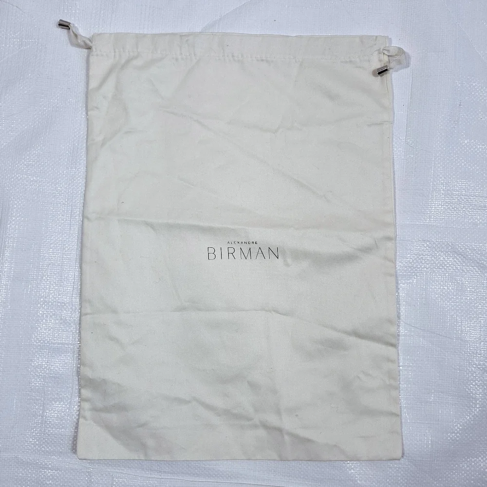 Alexandre Birman Cream Drawstring Dust Cover Bag